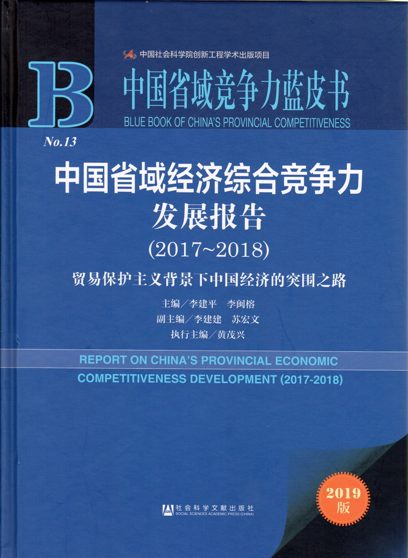 大鸡吧Xxx.xon中国省域经济综合竞争力发展报告（2017-2018）